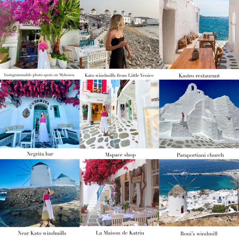 Instagrammable photo spots on Mykonos